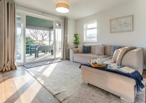The living area at Two-Ways, Praa Sands