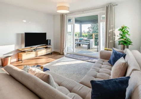 The living area at Two-Ways, Praa Sands
