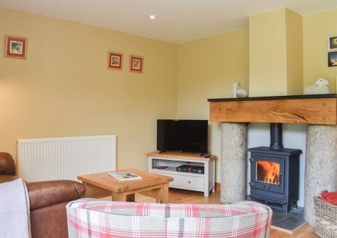 The living area at Umber House, Harbourneford