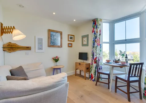 The living area at Up In The Ayr, St Ives