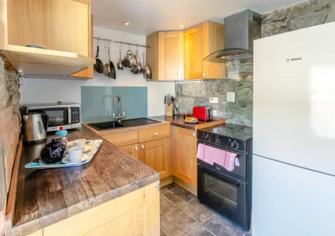 The kitchen at Upper Black Rock, St Ives