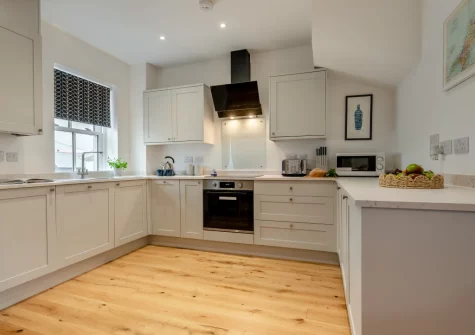 The kitchen at Upper Deck, Bude