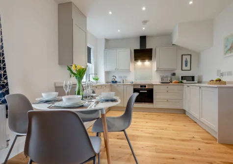The kitchen & dining area at Upper Deck, Bude