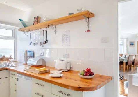 The kitchen at Upper Seafarer, 45 Fore Street, St Ives