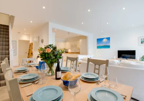 The dining area at Urchins Peak, Little Petherick