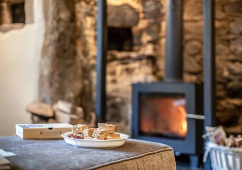 The living room at Vale House, Lydford