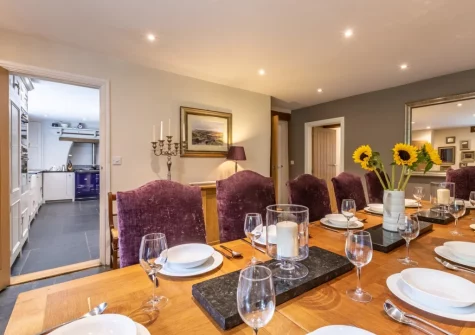 The dining room at Vale House, Lydford