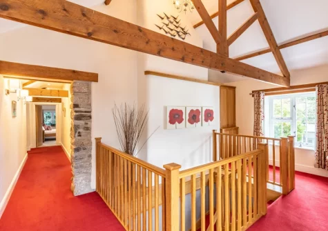 The first floor landing at Vale House, Lydford