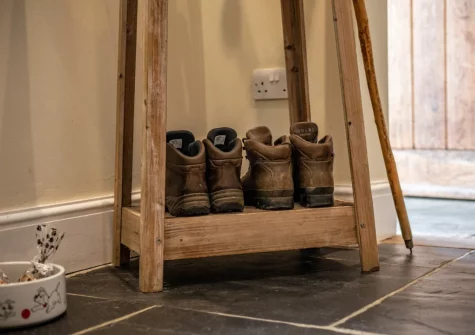 The entrance hallway at Vale House, Lydford