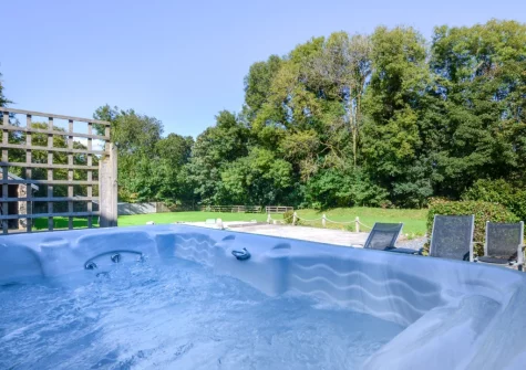 The hot tub at Vale House, Lydford