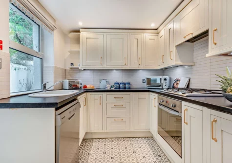 The kitchen at Valerian, Looe