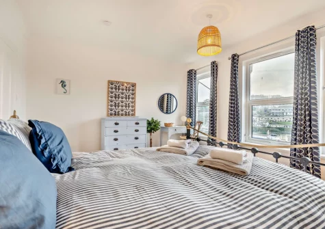 Bedroom #1 at Valerian, Looe
