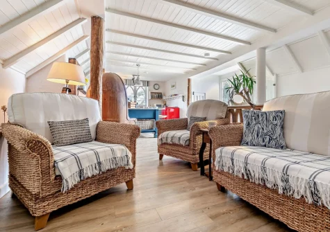 The living area at Valley View, Woodford