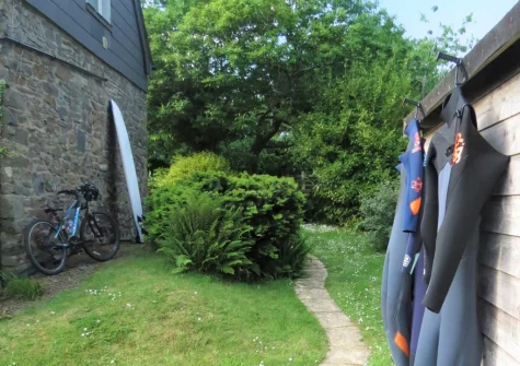 The enclosed private garden at Valley View, Woodford