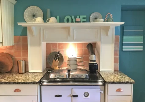 The kitchen at Valleys End, Weare Giffard