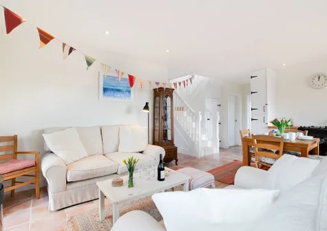 The living area at Valpre, Manaccan