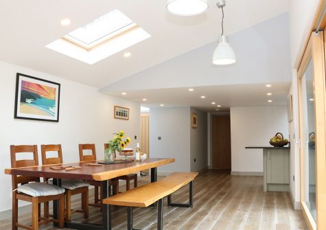 The dining area at Ventonwyn, Perranzabuloe