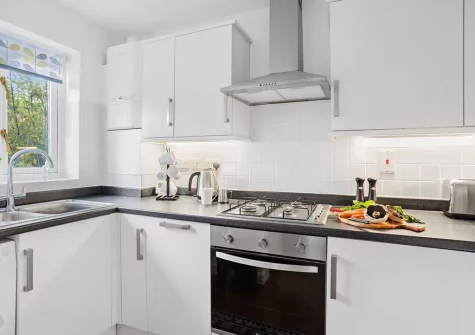 The kitchen at Vickery's Cottage, Woodbury
