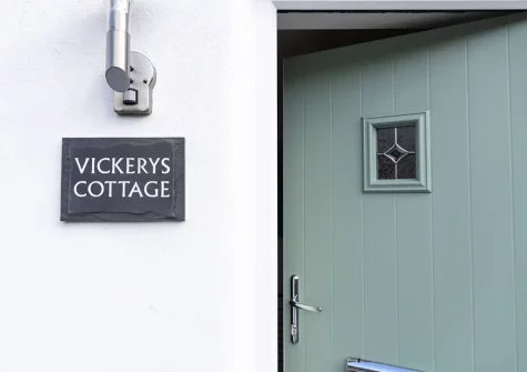 Outside Vickery's Cottage, Woodbury