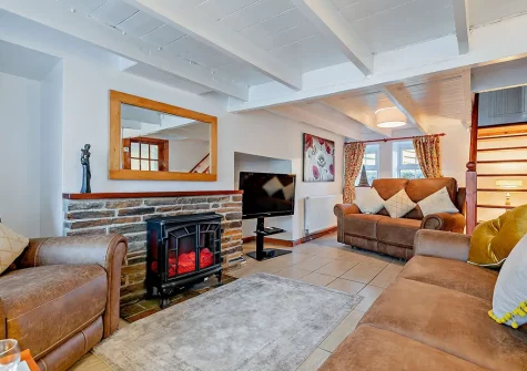 The living room at Victoria House, St Issey