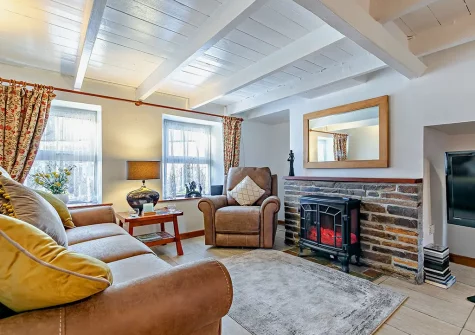 The living room at Victoria House, St Issey