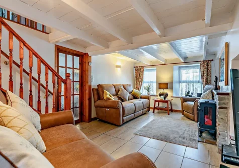 The living room at Victoria House, St Issey