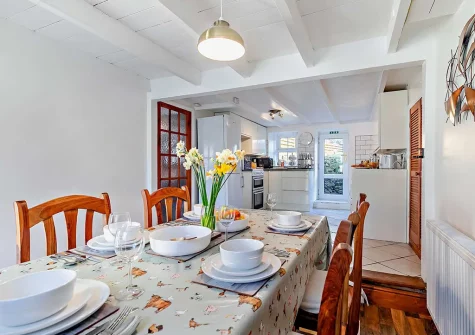 The dining area at Victoria House, St Issey