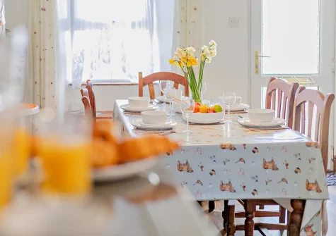 The dining area at Victoria House, St Issey