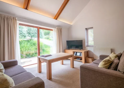 The living area at Villa Gallery 18 at The Valley, Carnon Downs