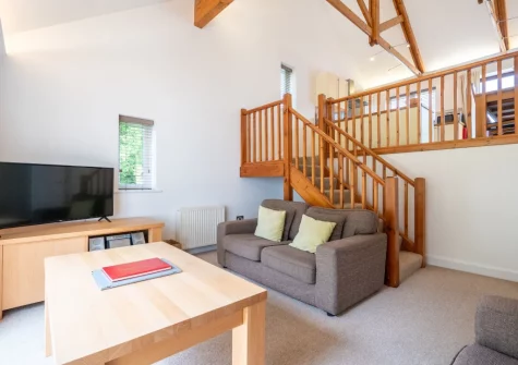 The living area at Villa Gallery 18 at The Valley, Carnon Downs