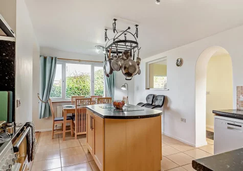 The kitchen at Villa Surfside, Phillack