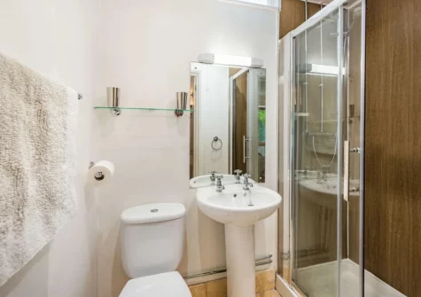 Bedroom #2 en-suite shower room at Wagon Linney, Lewdown