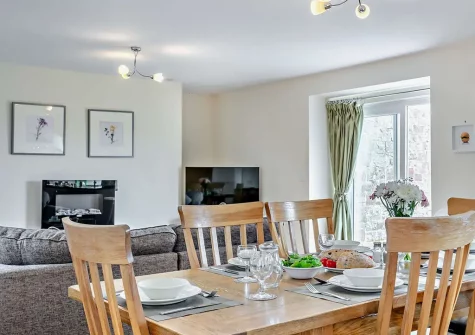 The dining area at Waie Corner House, Zeal Monachorum