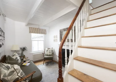 The living room at Walters on The Digey, St Ives