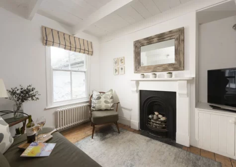 The living room at Walters on The Digey, St Ives