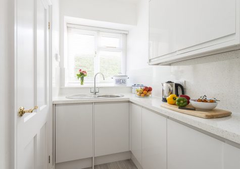The kitchen at Warden, Bull Point Lighthouse, Mortehoe