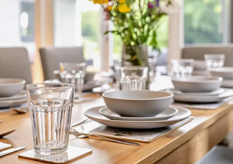 The dining area at Watergate, Mawgan Porth