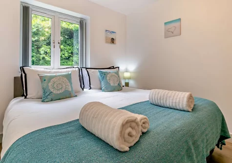 Bedroom #1 at Watergate, Mawgan Porth