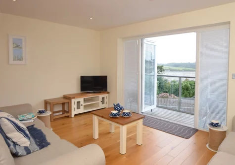 The sitting area at Waterhayes, Appledore
