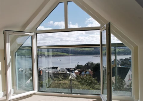 The view from bedroom #1 at Waterhayes, Appledore