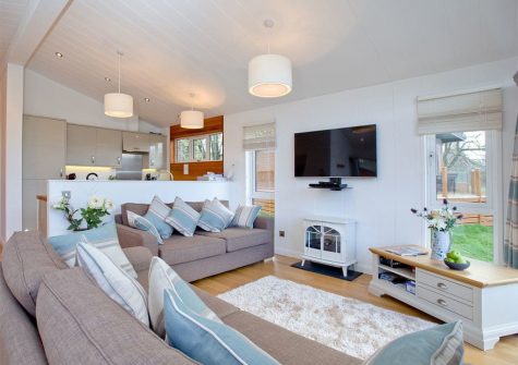The living area at Waters Edge, Lakeview Manor, Dunkeswell