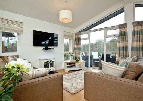 The living area at Waters Edge, Lakeview Manor, Dunkeswell