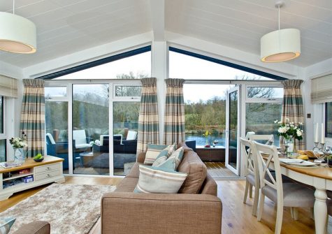 The living area at Waters Edge, Lakeview Manor, Dunkeswell