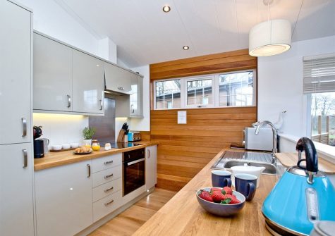 The kitchen at Waters Edge, Lakeview Manor, Dunkeswell