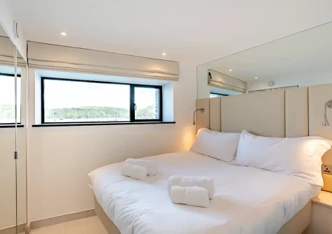 Bedroom #1 at Waters Edge, Polruan