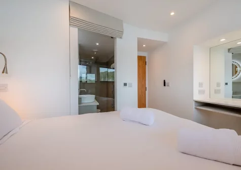 Bedroom #1 at Waters Edge, Polruan