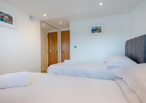 Bedroom #2 at Waters Edge, Polruan