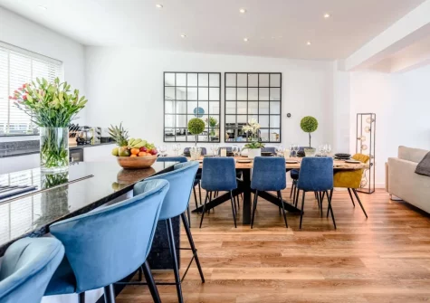 The kitchen & dining area at Waters Reach, Westward Ho!