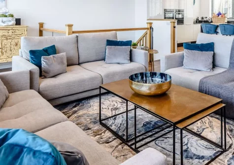 Waters Reach, Westward Ho! is a luxurious five-bedroom coastal haven featuring a private cinema, stunning sea views, and premium amenities. Ideal for groups and families seeking an unforgettable North Devon escape with entertainment and comfort.