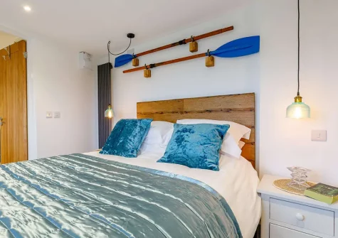 The bedroom at Waterscape, Braunton